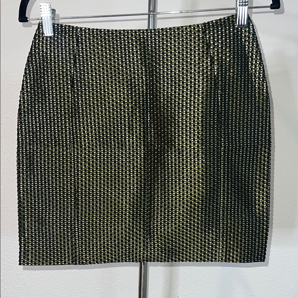 Cedric Charlier Metallic Skirt